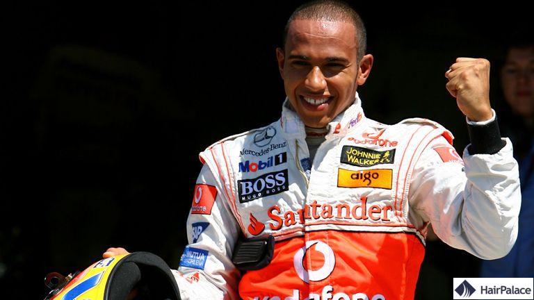 Lewis Hamilton cheveux 2007