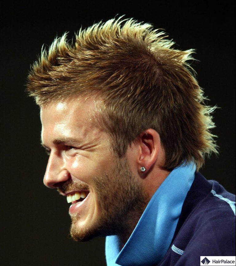 La célèbre Faux hawkde David Beckham de 2005