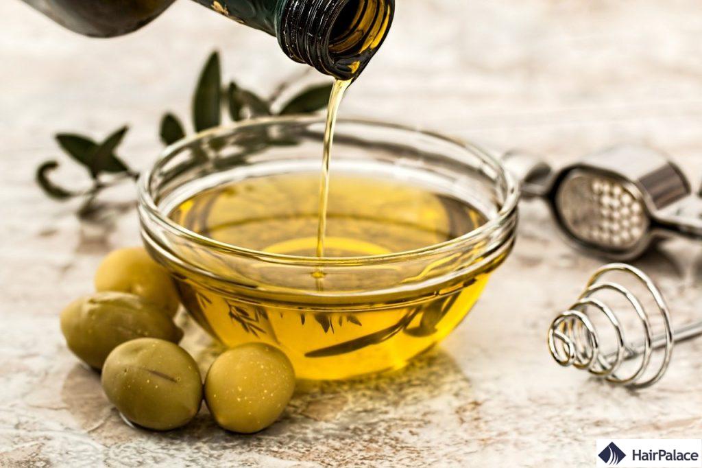 Croissance des cheveux à l'huile d'olive