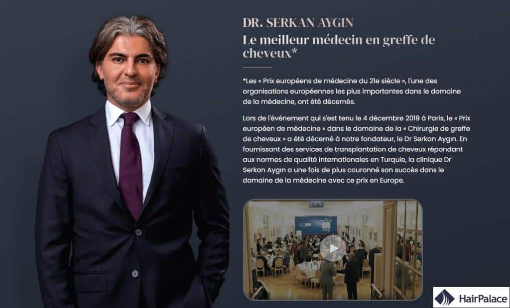 dr serkan aygin meilleur chirurgien greffe cheveux