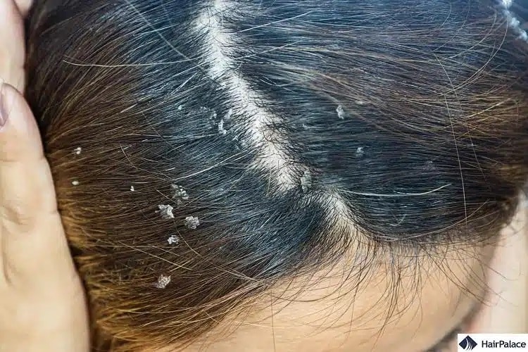 la dermatite séborrhéique peut entraîner une peau enflammée et un amincissement des cheveux