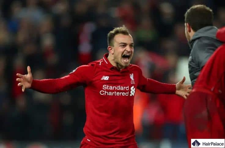 Shaqiri avait une ligne de cheveux fuyante