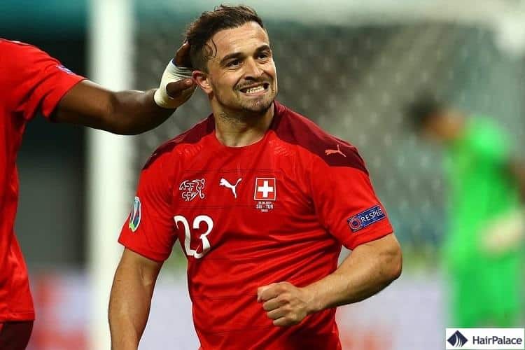 Les cheveux de Xherdan Shaqiri pendant sa carrière internationale